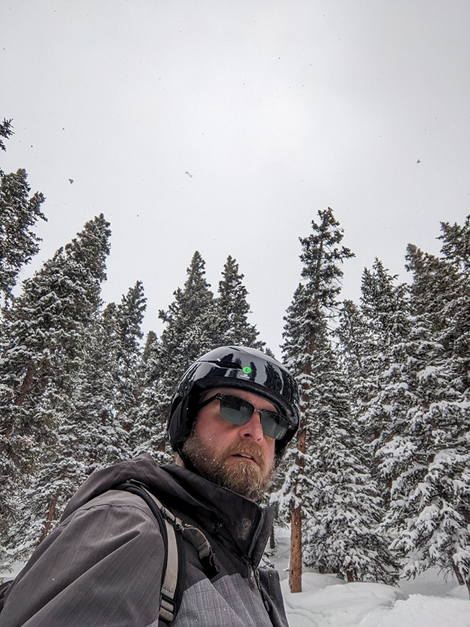 Jeremy Fisher skiing
