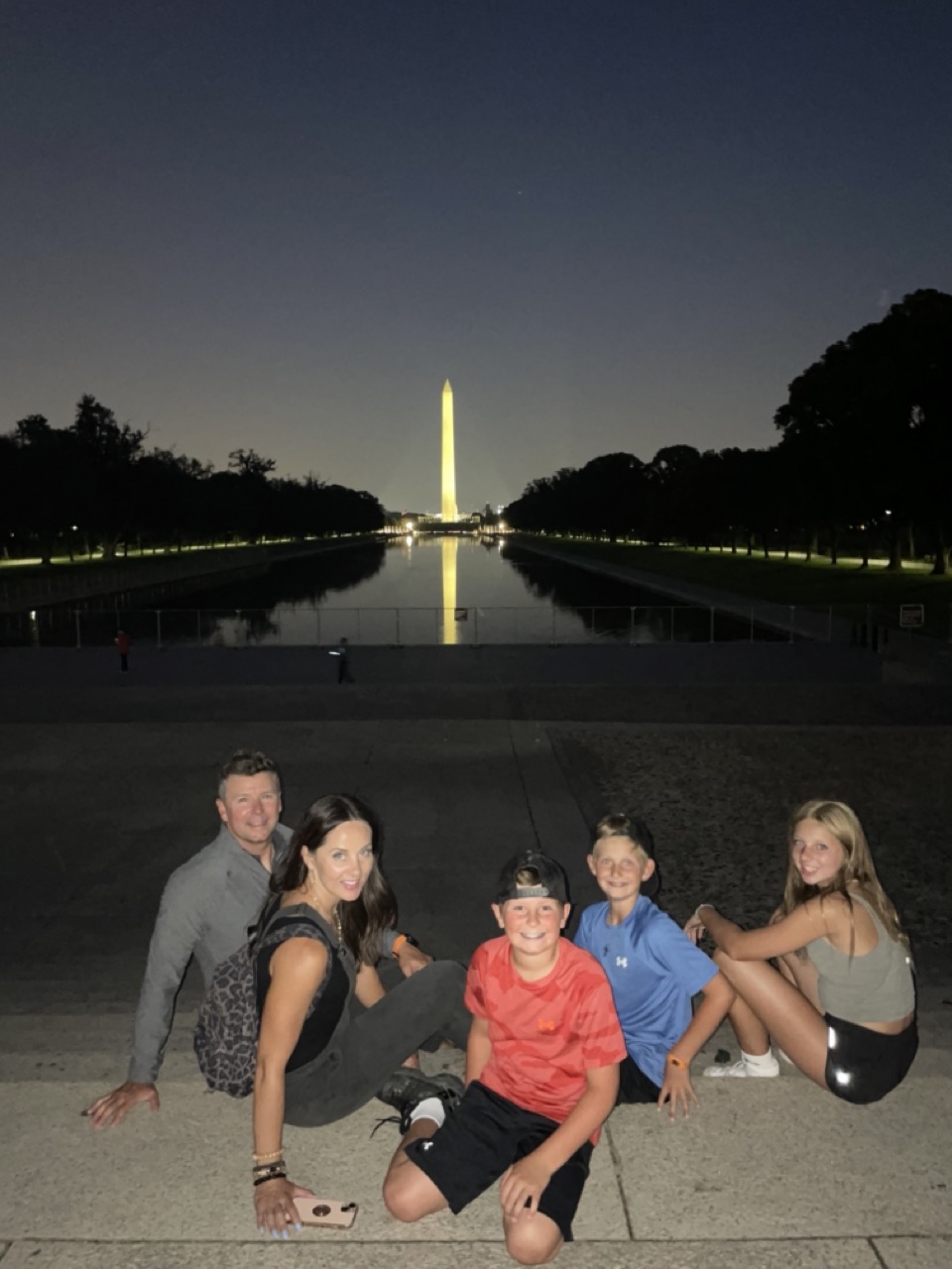 Mitch Peterson family trip to DC